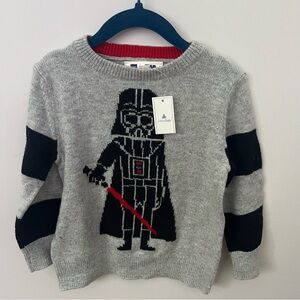 Baby Gap Star Wars Darth Vader Toddler Boys 2 Years Sweater Brand New With Tags